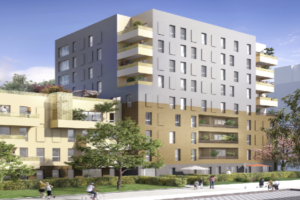 Ensemble immobilier de 60 logements collectifs,  64 logements sociaux et 130 chambres foyer jeunes travailleurs